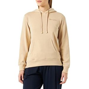 Champion Legacy American Classics Powerblend Terry Small Logo sweatshirt met capuchon, bruin, taupe, S dames
