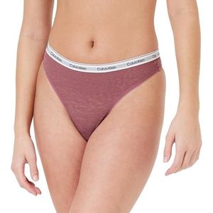 Calvin Klein Thongs voor dames, Verpletterde bessen, XS