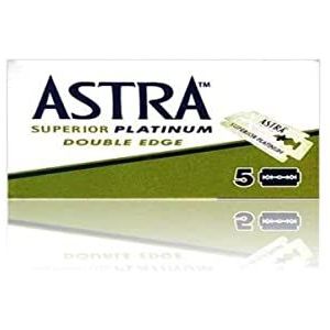 Astra Superieure Platinum Double Edge scheermesjes, 1 stuk (5 bladen)