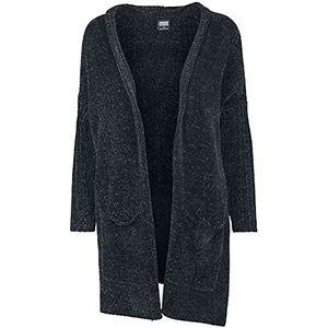 Urban Classics Dames Dames Dames Oversize Chenille Cardigan Vest, zwart (Black 00007), 5XL