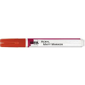 KREUL 46234 - Acryl Matte Marker Medium, met ronde punt ca. 2-4 mm, rood, mat, permanente acrylverf op waterbasis, voor filigrane accenten