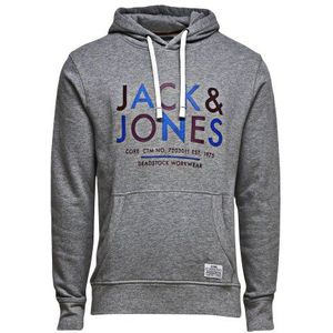 JACK & JONES Sweatshirt voor heren, grijs (Light Grey Melange Ba 10 B), 54