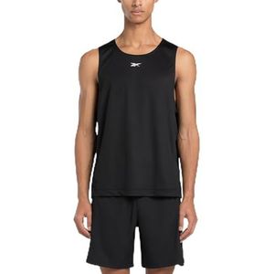 Reebok Basketbal MESH Tank Zwart, Zwart, XXL