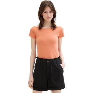 TOM TAILOR Denim T-shirt voor dames, 35155 - Verbrand terracotta, XXL