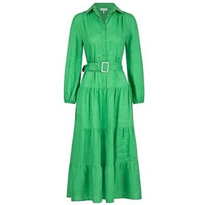 Mint & Mia Maxi-jurk, puur linnen, groen, 42