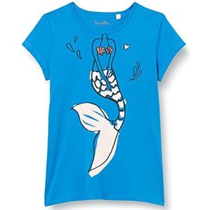 Sanetta T-shirt voor meisjes, teal blue, 104 cm