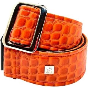 GET'M GET'M Gitaarband Aussie Gator Orange Crush 2 inch gitaarband