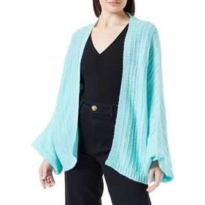 SIDONA Gebreid damesvest 19019434-SI01, aqua, M/L, aqua, M/L