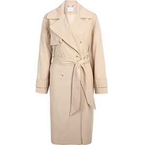 Tamaris Dames ARNI geruite trenchcoat, Moonlight, 34