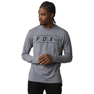Fox Racing Pinnacle Tech T-shirt voor heren, met lange mouwen, grafiet grijs gemêleerd, medium