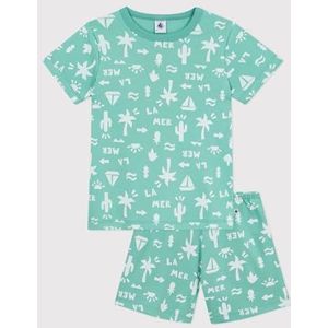 Petit Bateau Pyjacourt voor jongens, Aloevera/Marshmallow, 5 Jaar