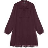 VERO MODA Jurk 'VMLINEA'  wijnrood