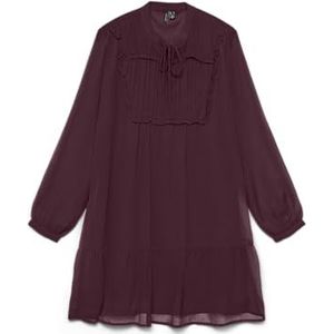 VERO MODA Jurk 'VMLINEA'  wijnrood