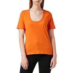 Marc O'Polo Dames 6215551305, T-shirt, Oranje (Sunbaked Orange 258), S