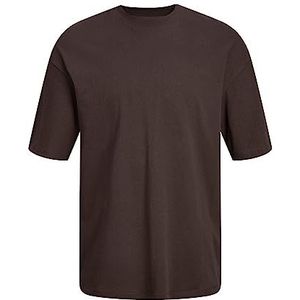 JACK & JONES Heren JJETIMO Tee SS NOOS T-shirt, Seal Brown, L, bruin, L