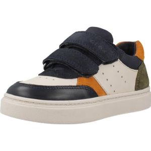 Geox B NASHIK Boy Sneakers voor babyjongens, LT Ivoor/Navy, 23 EU, Lt Ivory Navy, 23 EU