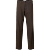 SELECTED Chino 'SLHMILES'  donkerbruin