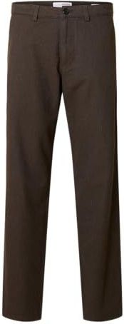 SELECTED Chino 'SLHMILES'  donkerbruin
