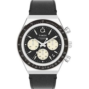 Timex Mannen Chronograaf Quartz Horloge Met Lederen Band TW2V42700, Bruin, TW2V42700-AMZUK