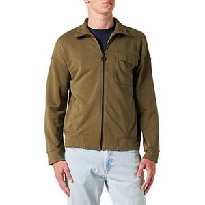 Sisley Heren Jacket 3BMRS5008 Sweatshirt, Military Green 22Y, M, Militair Groen 22y, M