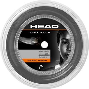 HEAD Unisex - volwassenen Lynx Touch Reel tennissnaar, transparant zwart, 17