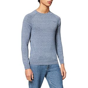 Superdry Heren Ol Cotton Crew Sweatshirt, blauw (vintage denim grit 1sm), S