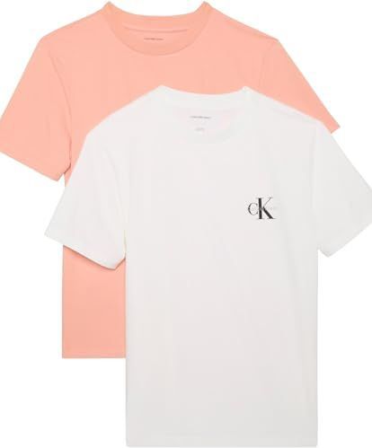 Calvin Klein - A-Logo CN 2 Pack Tee - T-shirt - Just Peach