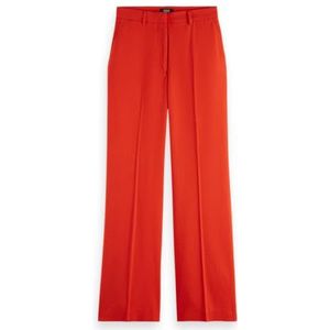Scotch & Soda - Edie Drapey Pants - Flame Red - Damesbroek - Hoge Taille