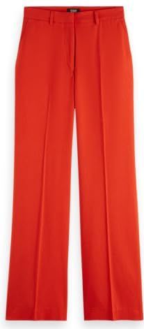 Scotch & Soda - Edie Drapey Pants - Flame Red - Damesbroek - Hoge Taille