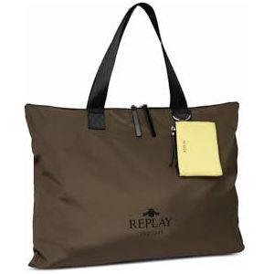 Replay Fw3571 Shopper voor dames, 057 Militair Groen