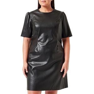 Noisy May Dames Nmhill S/S korte jurk Curve S, Zwart, 50