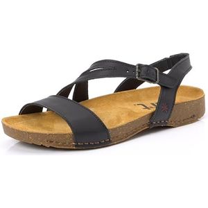 Art 1045 I Breathe, damessandalen, nappa zwart, 37 EU, Nappa, zwart, 37 EU