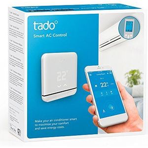 tado° Draadloze slimme thermostaat starterset V3+ met warmwaterregeling, werkt met Alexa, Siri en Google Assistent - verbeterde versie: eenvoudiger installatieproces
