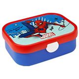 Mepal lunchbox Campus – Broodtrommel met vakjes voor kinderen – Geschikt voor 4 boterhammen – Spiderman