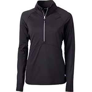 Cutter & Buck Women's Long Sleeve Adapt Eco Knit Half Zip Pullover, Black, XXXL