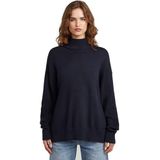 Milano High Neck Knit - Donkerblauw - Dames