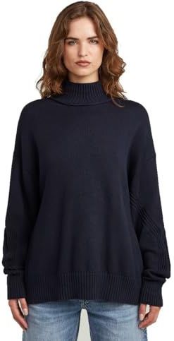 Milano High Neck Knit - Donkerblauw - Dames