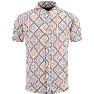 Key Largo Overhemd 'MEAKER'  blauw / gemengde kleuren