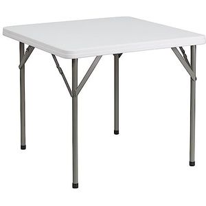 Flash Furniture 86,36 cm rechthoekige dubbele opvouwbare graniet witte klaptafel van kunststof