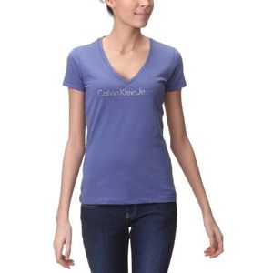 Calvin Klein Jeans Dames T-shirt CWP49O J1200, blauw (721), 34/36 NL