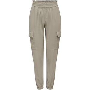 ONLY Cargo-broek voor dames, hoge taille, Pure kasjmier, (XS) W x 32L