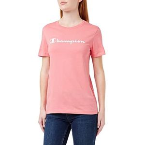 Champion American Classics T-shirt voor dames, Intense Roze, L