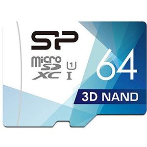 Silicon Power Micro SD Kaart 64GB - UHS-1 Class 10 - Adapter