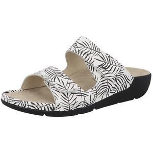 Berkemann Winona Pantoffels voor dames, zwart, wit, 42.50 EU