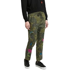 Desigual Madreselva Casual broek voor dames, groen, S