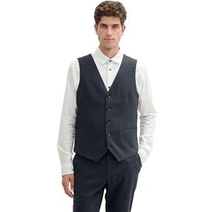 TOM TAILOR heren vest, 36780 - Navy Blue Structuur, 52