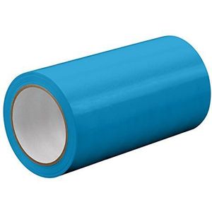 TapeCase TC414-6 ""X 72YD-LTBLUE Lichtblauwe UPVC/Rubber Zelfklevende Film Tape, 0 ""Dik, 72 yd. Lengte, 6"" Breedte, 1 rol