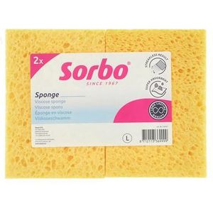 Sorbo Spons van viscose, geel, L