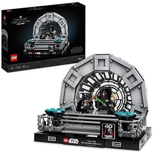 LEGO 75352 Star Wars Troonzaal van de keizer diorama, Return of the Jedi 40ste Verjaardag Lichtzwaard Gevecht Set, Collectible Cadeau voor Volwassenen met Luke Skywalker en Darth Vader Mini Figuren