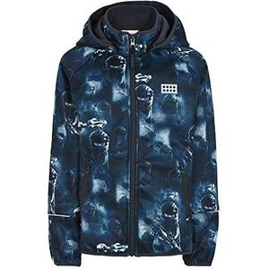 Lego Wear Lwsam-Lego Tec Ninjago Shell-jas voor jongens, 590 Dark Navy, 92 cm